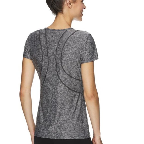 Reebok - fitted shirt -black heather - Picture 3 of 4